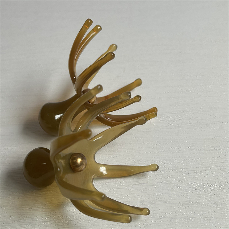 Octopus Head Scalp Massage Comb Meridian Brush Tool for Scalp Care and Relaxation 7 x 6.5 cm - Image 4
