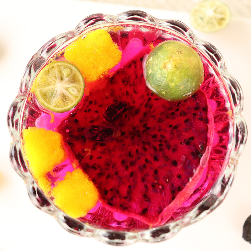 Green Tangerine Passion Fruit Dragon Fruit Cold Brew Fruit Tea 7 Tea Bags 140g Vitamin C Fruit Tea - Image 5