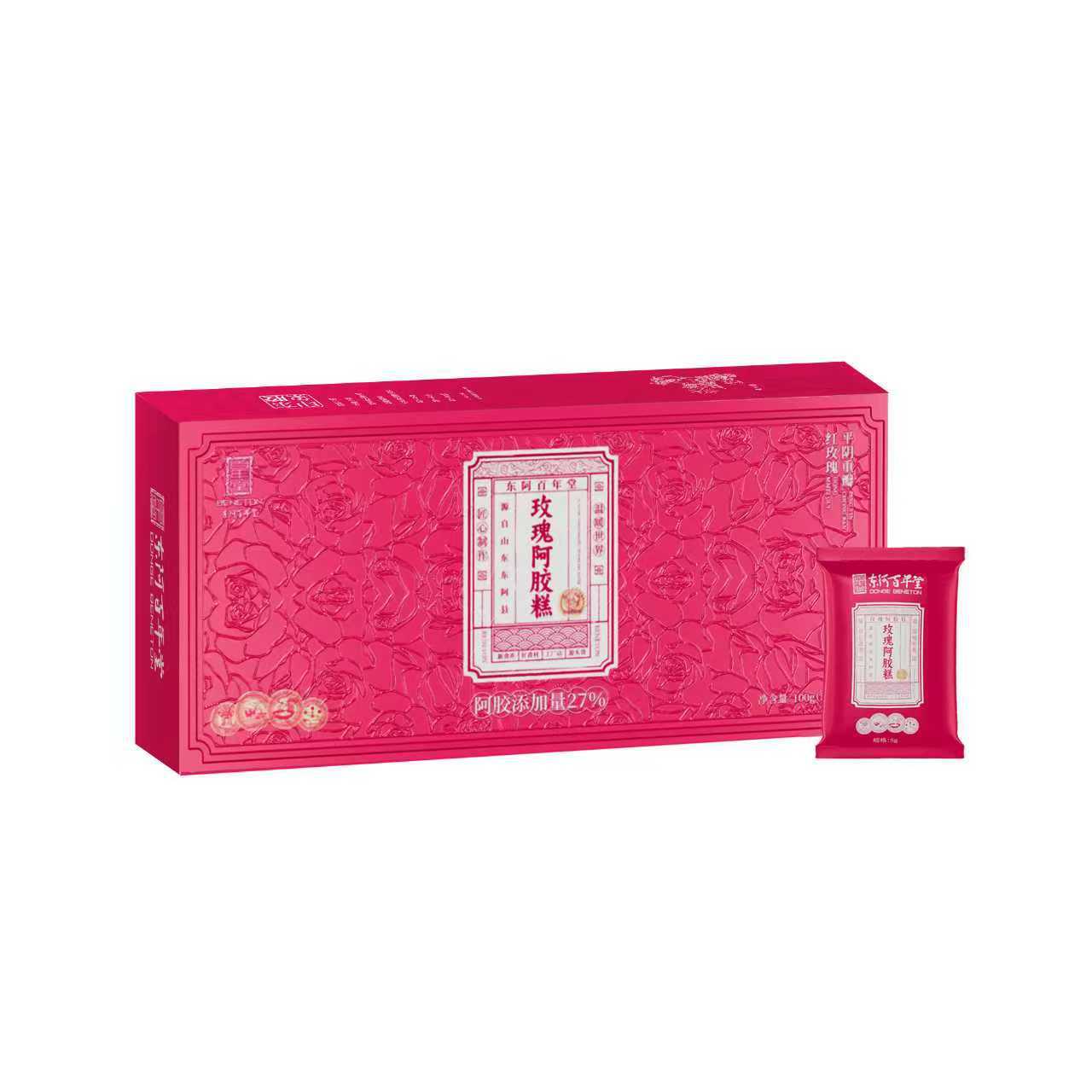 Rose Ejiao Cake (Donkey-Hide Gelatin Paste with Rose) — Ready-to-Eat Herbal Confection, 50g Trial Pack - Image 5