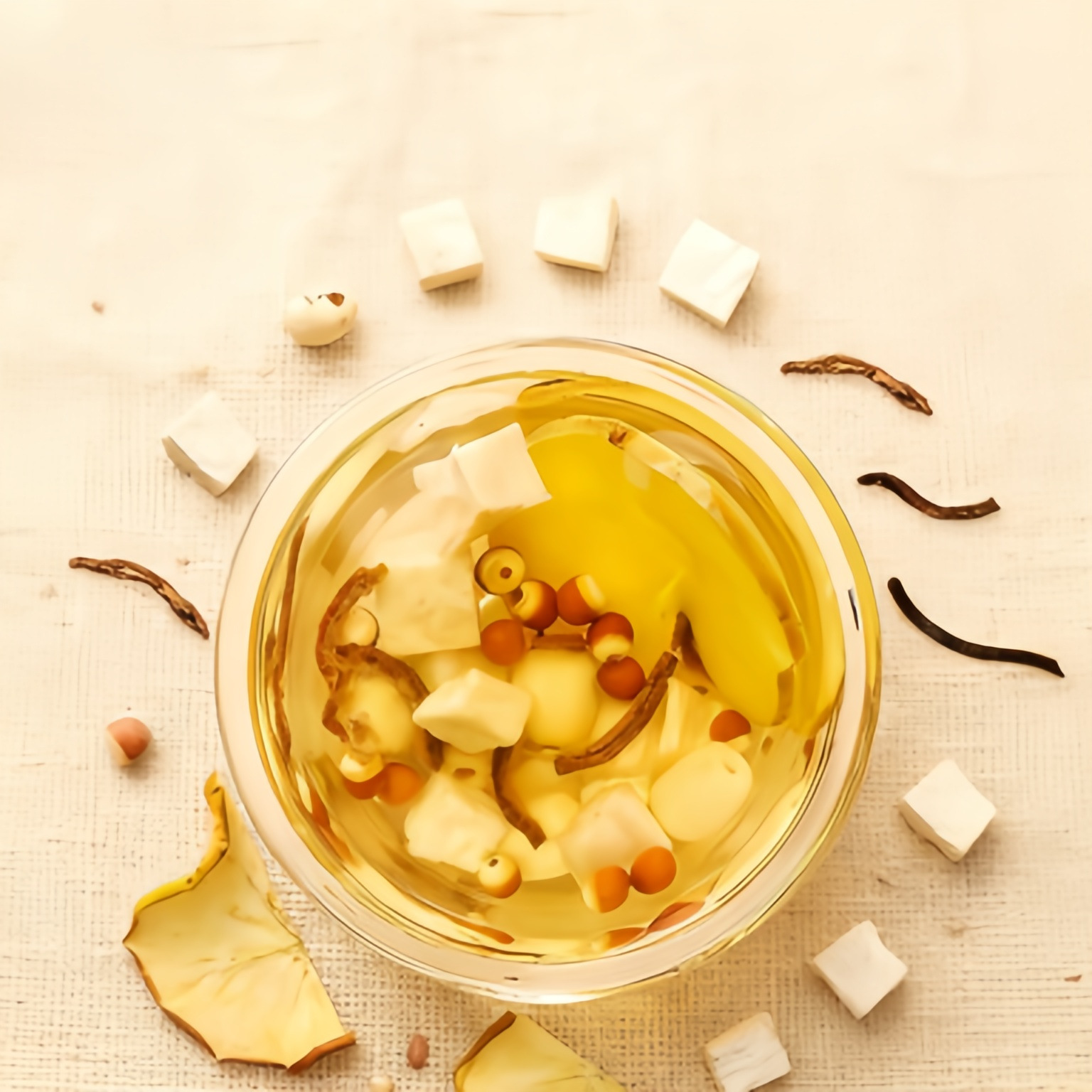 Apple Tangerine Peel Four Spirits Soup Tea Chen Pi Si Shen Tang 30 Bags 5g Each Daily Wellness Brew - Image 2