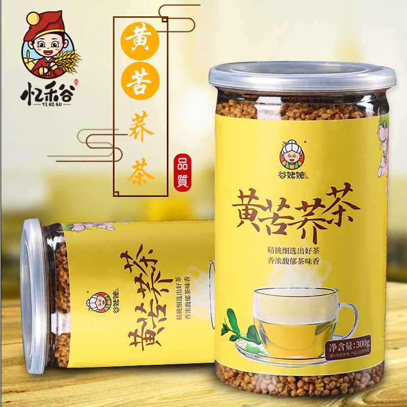 Yellow Tartary Buckwheat Tea Ku Qiao Cha 300g Can Roasted Sichuan Liangshan Style Daily Grain Tea - Image 2