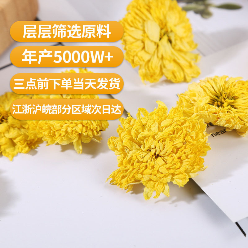Chrysanthemum Flower Collection (Chrysanthemum morifolium) — Dried Herbal Tea Assortment - Image 4