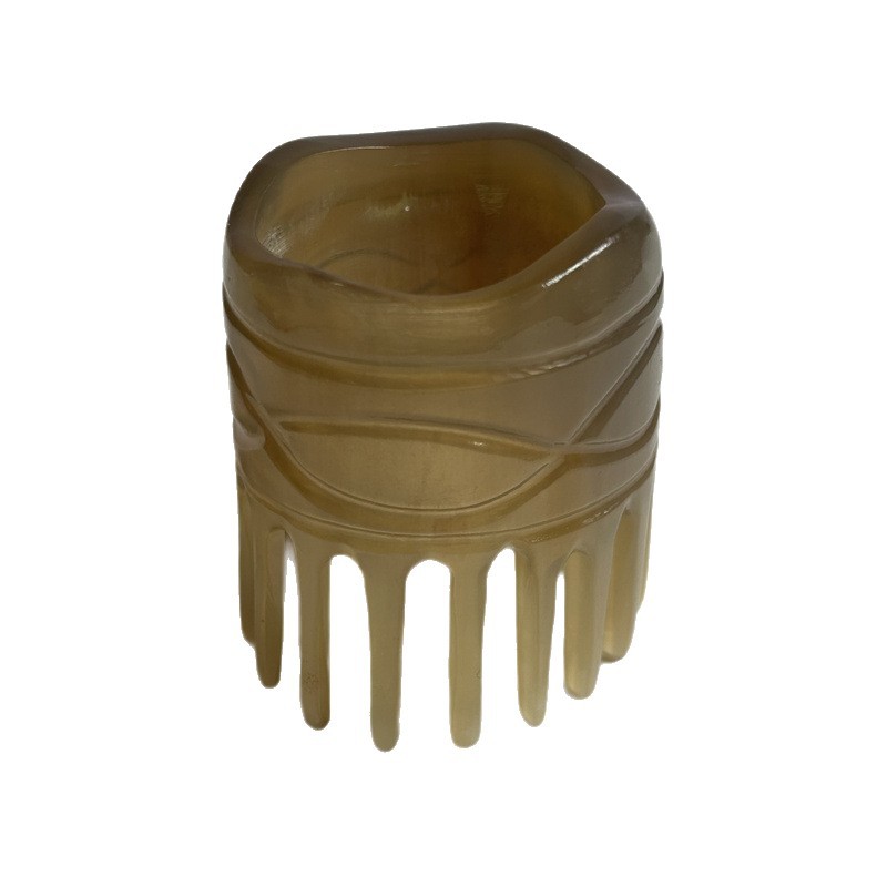 Horn Massage Comb for Scalp and Head 10cm Long Teeth Meridian Gua Sha Style Head Therapy Comb - Image 5