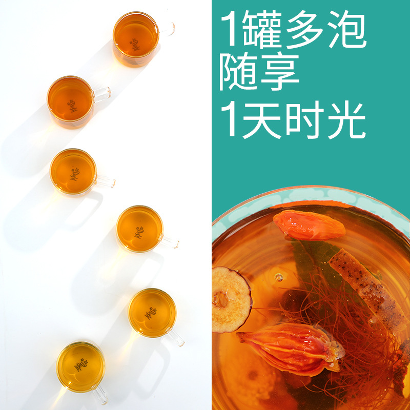Corn Silk Mulberry Leaf Dandelion Root Herbal Tea Blend with Goji Chrysanthemum Cassia Seed Burdock Hawthorn and Chenpi 250g - Image 3
