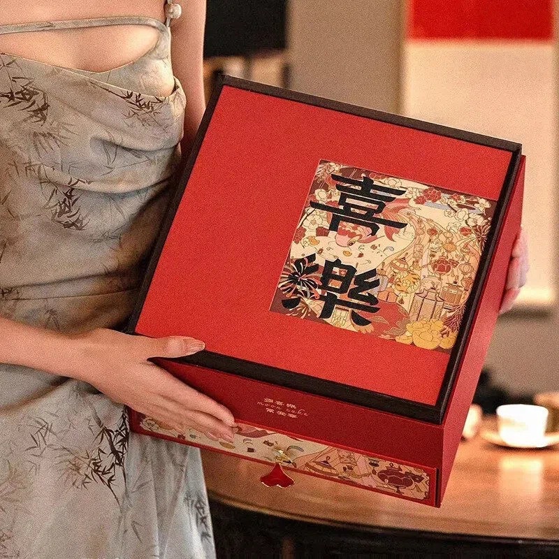 Four Treasure Herbal Gift Box with American Ginseng Red Ginseng Fish Maw Codonopsis Dried Culinary Herbs 1200g - Image 4