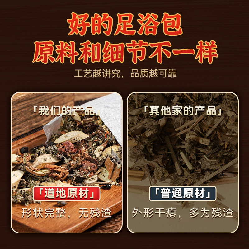 Mugwort and Sichuan Peppercorn Foot Soak Pack Dried Herbal Foot Bath 30g Sachet for Home Foot Soaking - Image 4