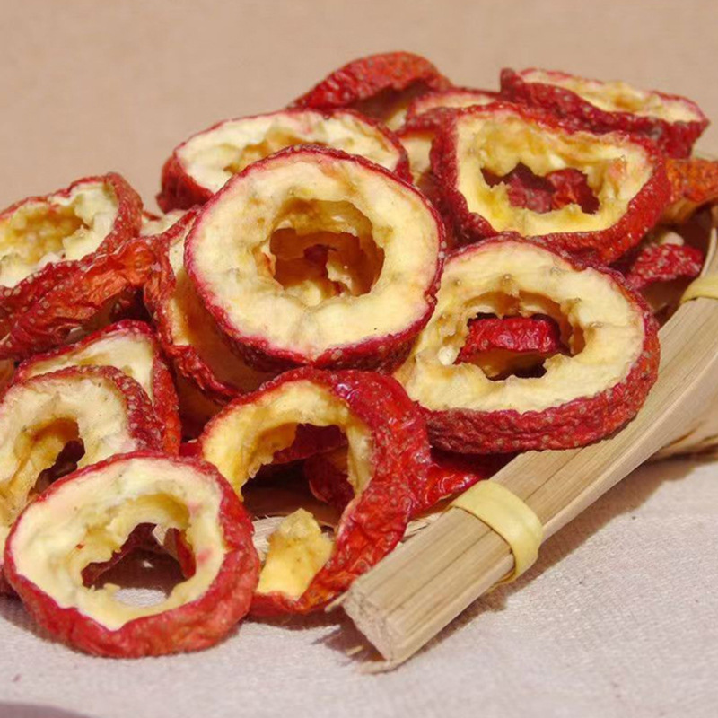 Dried Hawthorn Slices Shan Zha 500g Seedless Hollow Rings Freeze Dried Hawthorn for Tea and Culinary Use - Image 3