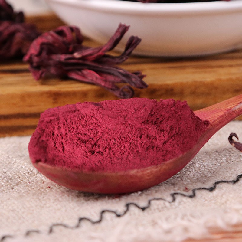 Roselle Flower Powder Luo Shen Hua Finely Milled Herbal Powder 500g for Drinks and Culinary Use - Image 2