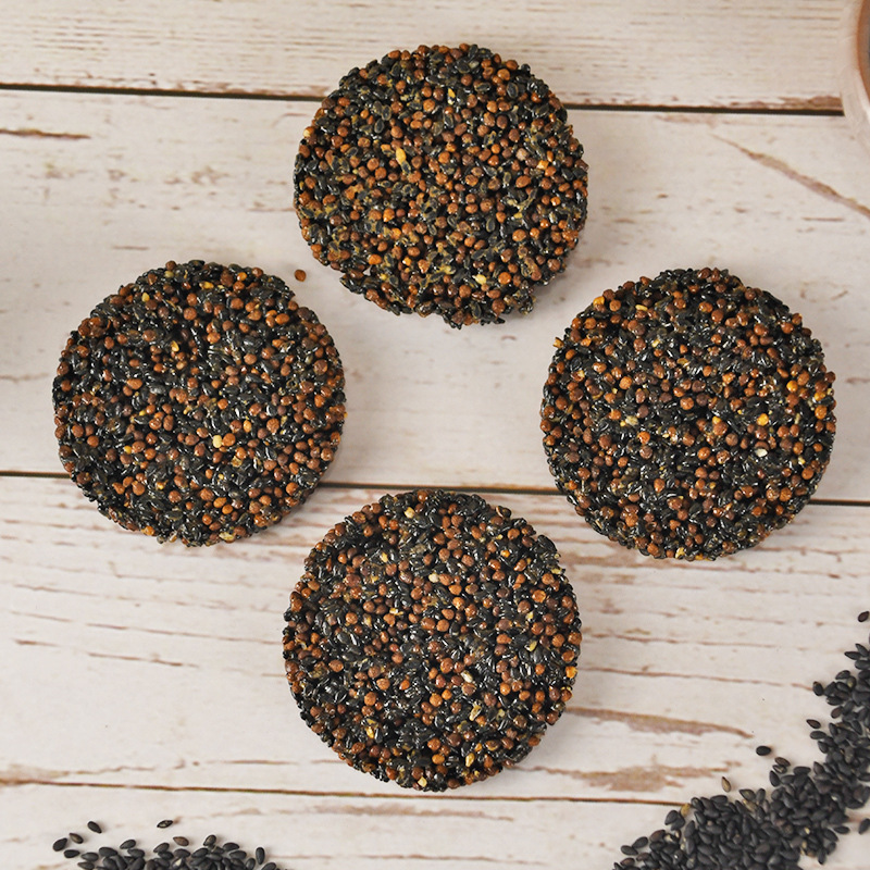 Perilla Black Sesame Crisp Cookies Zi Su Hei Zhi Ma 高膳食纤维无糖薄脆代餐零食 80g - Image 3