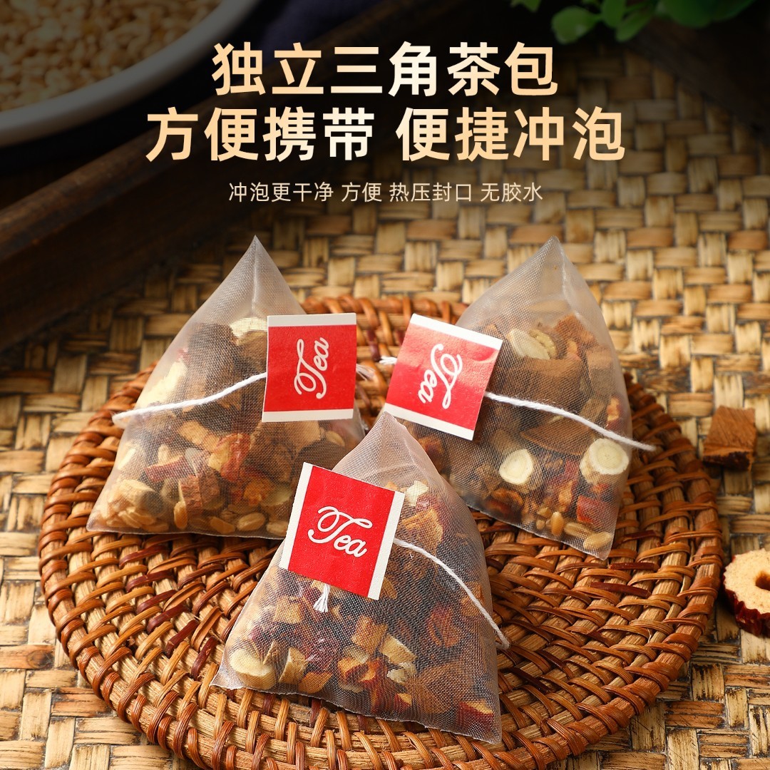 Astragalus Reishi Licorice Wheat Herbal Tea Huang Qi Ling Zhi Gan Mai Yin 6g x 15 Bags Sugar Free Wellness Drink - Image 4