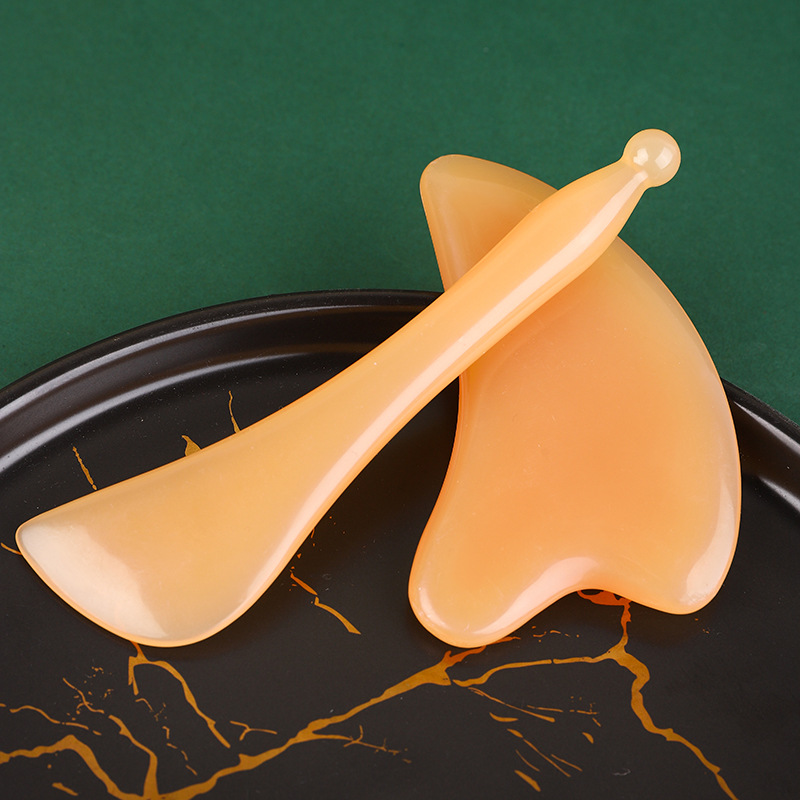 Gua Sha Facial Tool Set Resin Guasha Board and Tendon Comb for Face Massage and Body Care - Image 3
