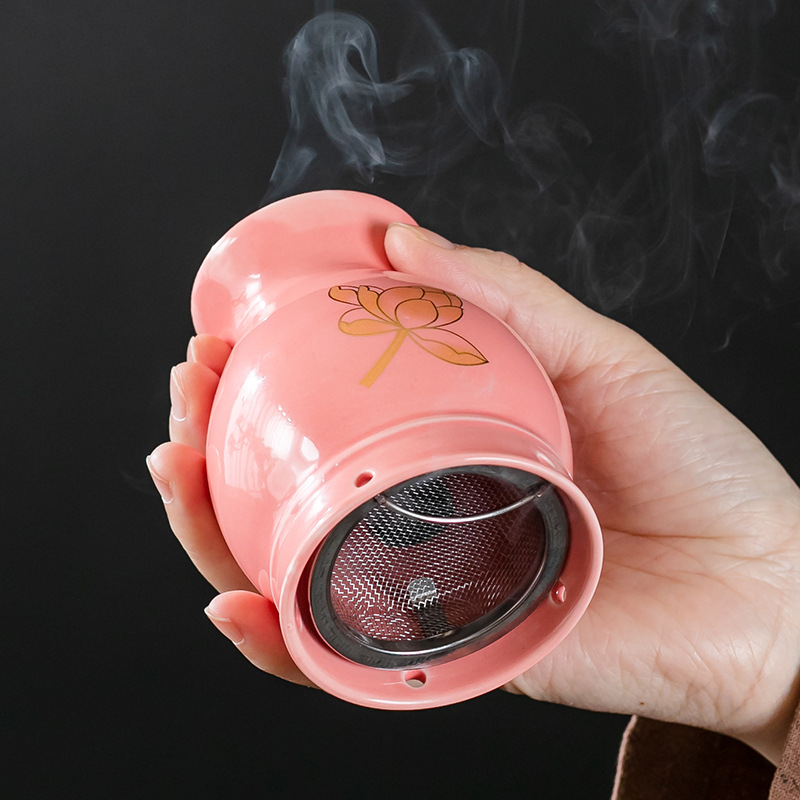 Ceramic Moxa Cup with Double Layer Heat Insulation 7x10cm Moxibustion Massage Tool for Home Body Therapy - Image 3