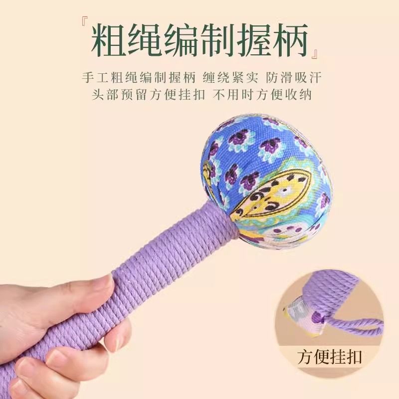 Mugwort Massage Hammer Ai Cao Chui Handheld Herbal Tapping Stick for Neck Body Relaxation 15cm 26cm 31cm - Image 3