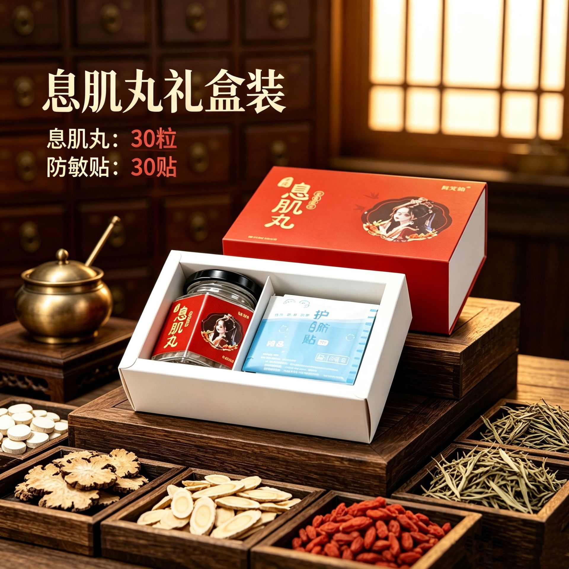Traditional Xiji Wan Navel Pellet Mugwort Sichuan Pepper Herbal Belly Patch 30 Pellets 30 Patches - Image 2