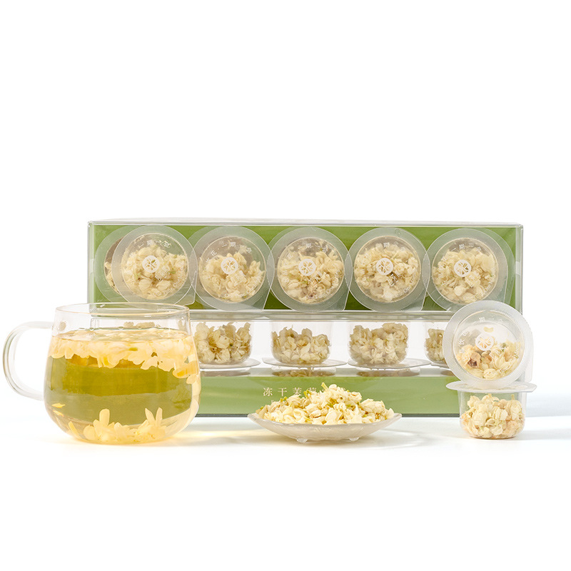 Freeze-Dried Jasmine Snow Ball Mini Canister Tea 10 Canisters Portable Floral Tea Hot Brew - Image 5