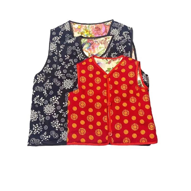 Mugwort Fiber Vest Ai Rong Ma Jia Hand-Filled Cotton Waistcoat Warm Back and Belly Herbal Cold Protection - Image 5