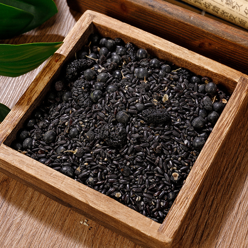 Five Black Herbal Blend (Wu Hei Tang) — Black Sesame, Black Bean, Mulberry, Black Goji & Black Rice Tea - Image 4