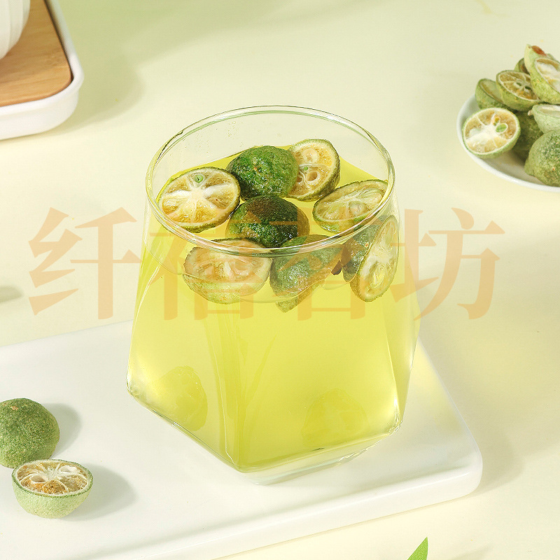 Freeze-Dried Green Tangerine 30g Jar Qing Ju Fruit Tea for Brewing and Culinary Use - Image 4