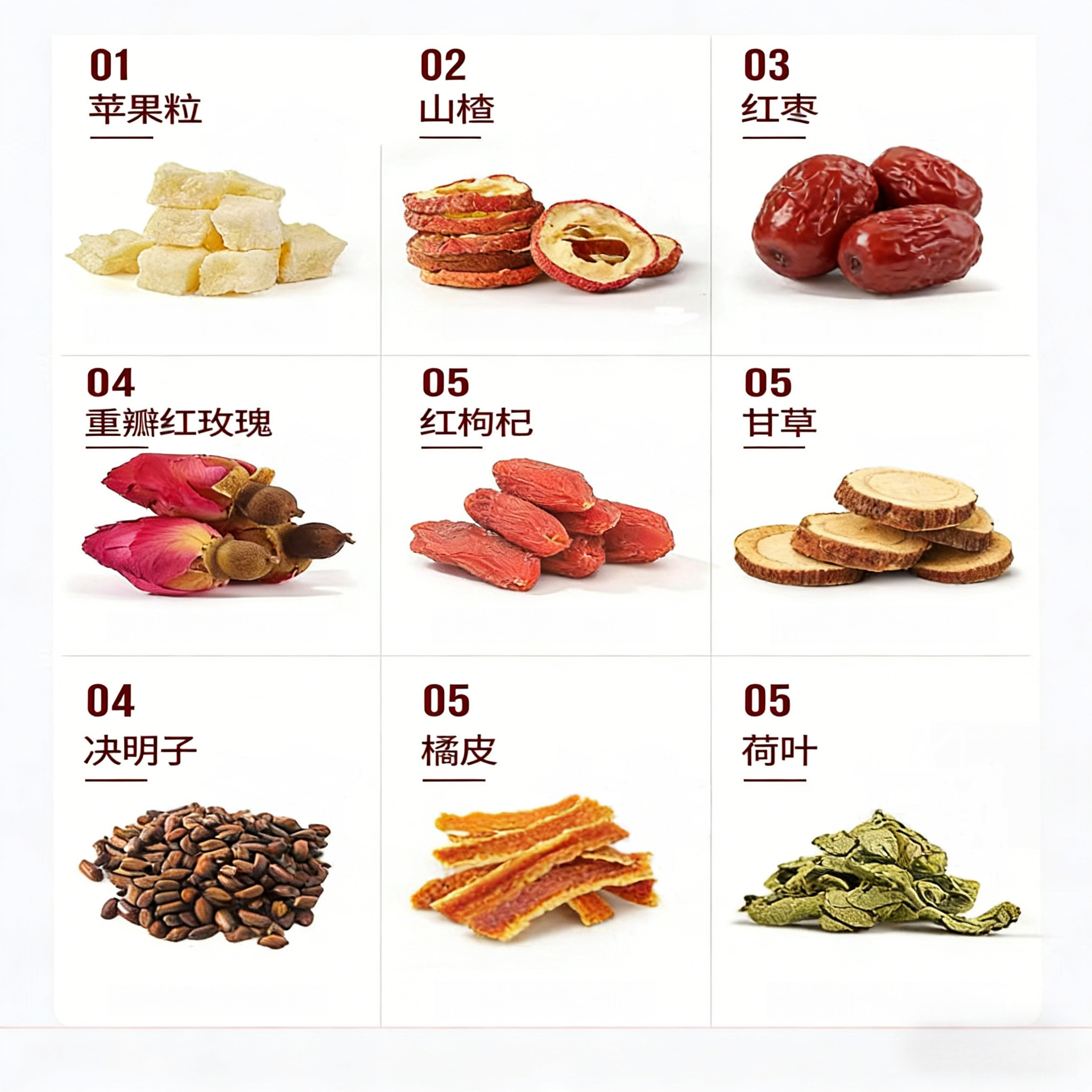 Apple Hawthorn Jujube Tea 480g Fruit Herbal Blend with Rose Lotus Leaf Tangerine Peel Cassia Seed for Daily Brewing - Image 2