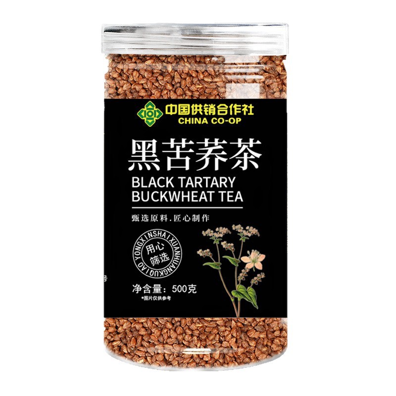 Black Tartary Buckwheat Tea Ku Qiao Cha 500g Canister Sichuan Liangshan Roasted Grain Tea Sugar Free - Image 5