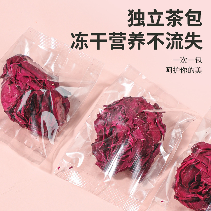 Yunnan Mo Hong Rose Bud Tea Mei Gui Hua 22g Box Sugar Free Edible Herbal Flower Tea Bags - Image 2