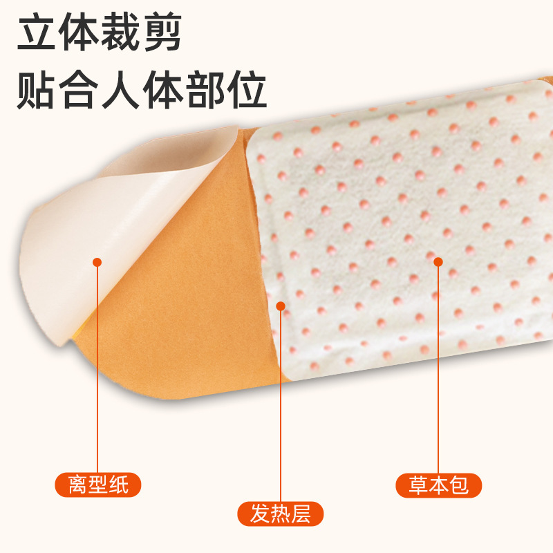 Warm Palace Heat Patch with Mugwort Self Heating Abdominal Patch for Menstrual Comfort 5 Patches per Box - Image 4