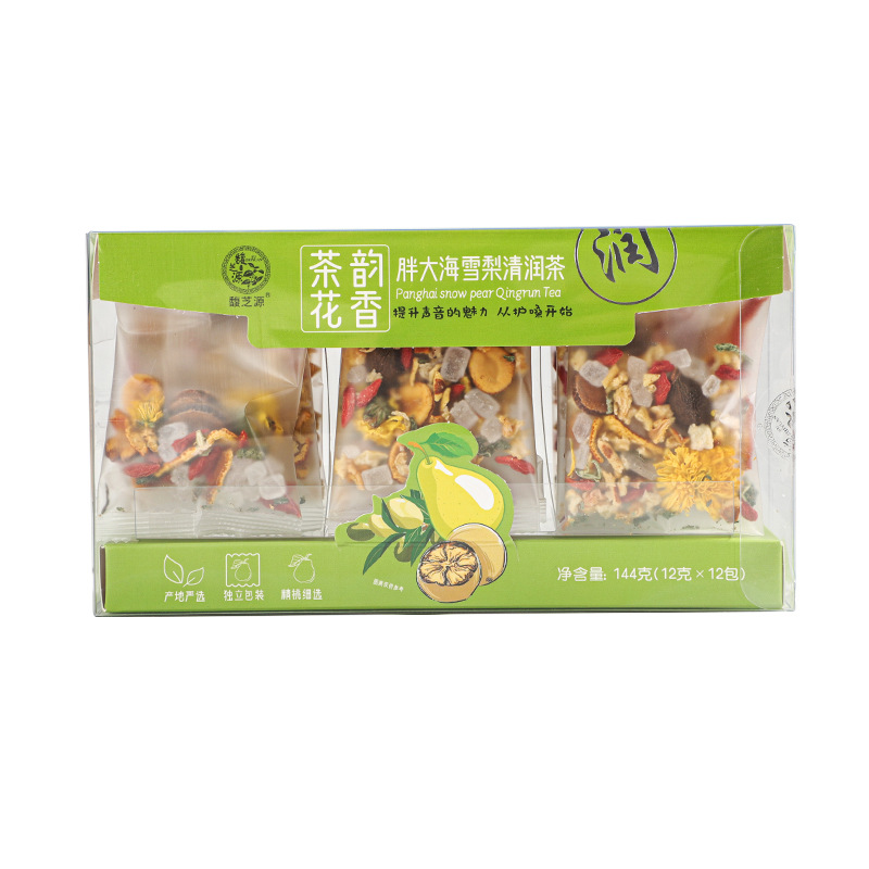 Luo Han Guo Pang Da Hai Snow Pear Tea 12 Bags Sweet Nourishing Herbal Tea for Home and Office - Image 5
