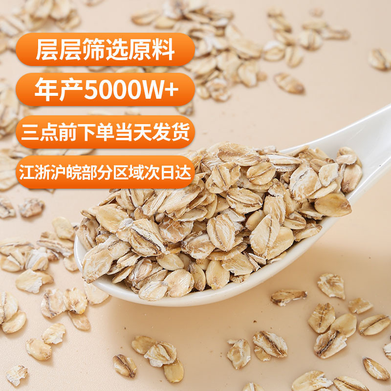 Pure Oat Flakes Instant Breakfast Cereal 500g Bag Sugar Free Meal Replacement - Image 3