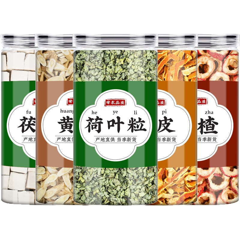 Poria Astragalus Tangerine Peel Hawthorn Lotus Leaf Herbal Blend 80g Daily Decoction Tea - Image 5