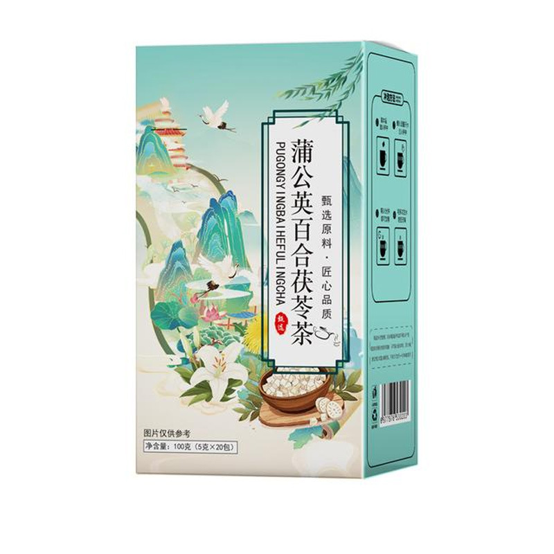 Dandelion Lily Poria Herbal Tea Bag 100g Sugar Free Daily Wellness Brew - Image 5
