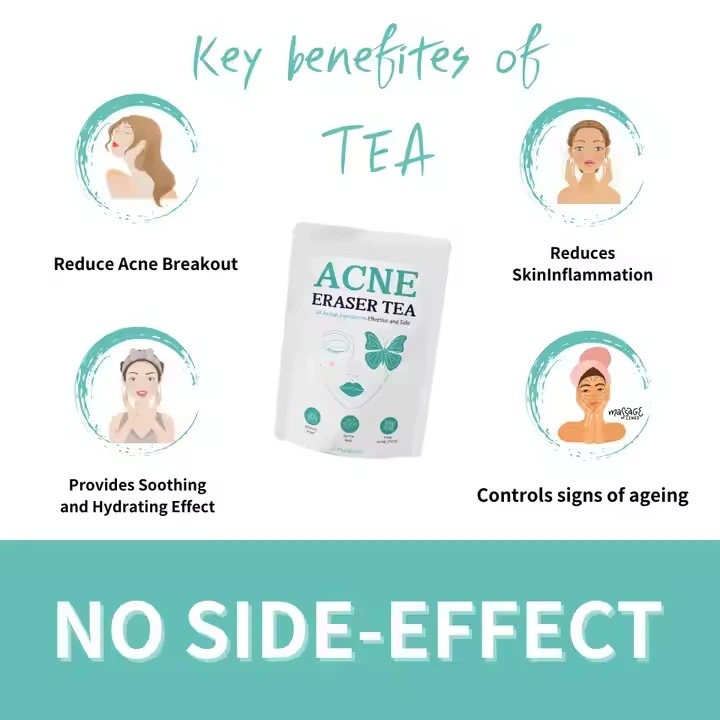 Acne Eraser Tea Herbal Wellness Tea 100g Cold Brew Sugar Free Sealed Pack - Image 2