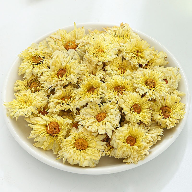 Hang Bai Ju Chrysanthemum Tea Dried Hangzhou White Chrysanthemum Flowers 500g Loose Bulk Bag - Image 4