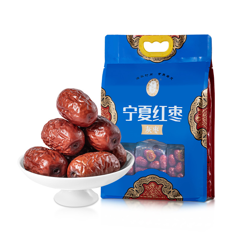 Ningxia Grey Jujube Dried Red Dates Hong Zao 500g Bagged Chinese Dried Fruit - Image 5