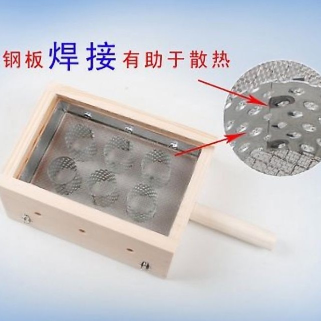 Wooden Moxibustion Box Portable Two Column Ai Jiu 艾灸 Device for Warm Herbal Therapy - Image 3