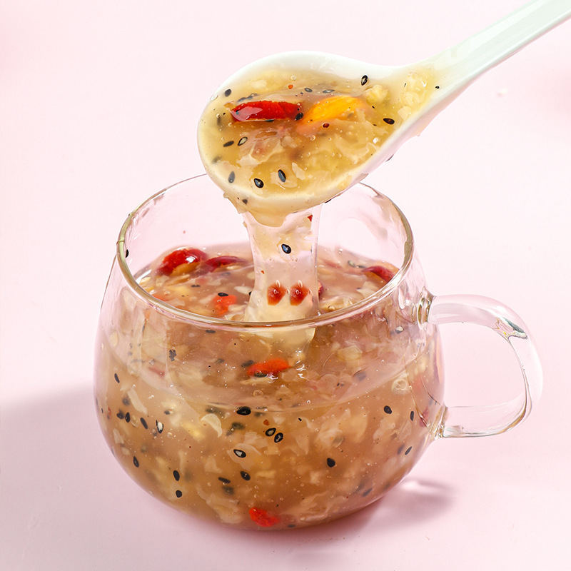 Chia Seed Nut Lotus Root Powder with Tremella and Red Dates 500g Canister Breakfast Meal Replacement Drink Mix - Image 4