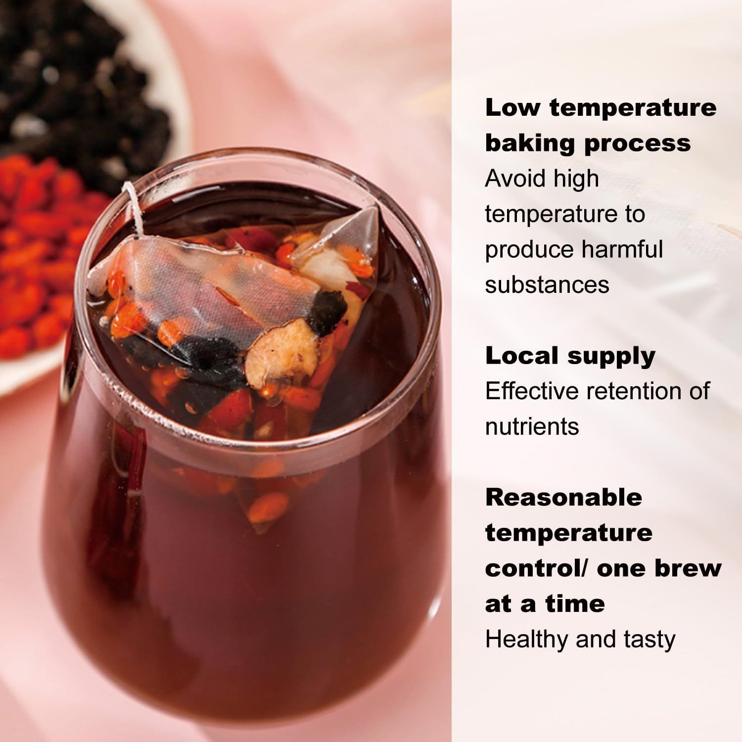 Ginseng Five Treasure Tea Ren Shen Wu Bao Cha Herbal Blend 5g x 30 Teabags for Daily Steeping - Image 2