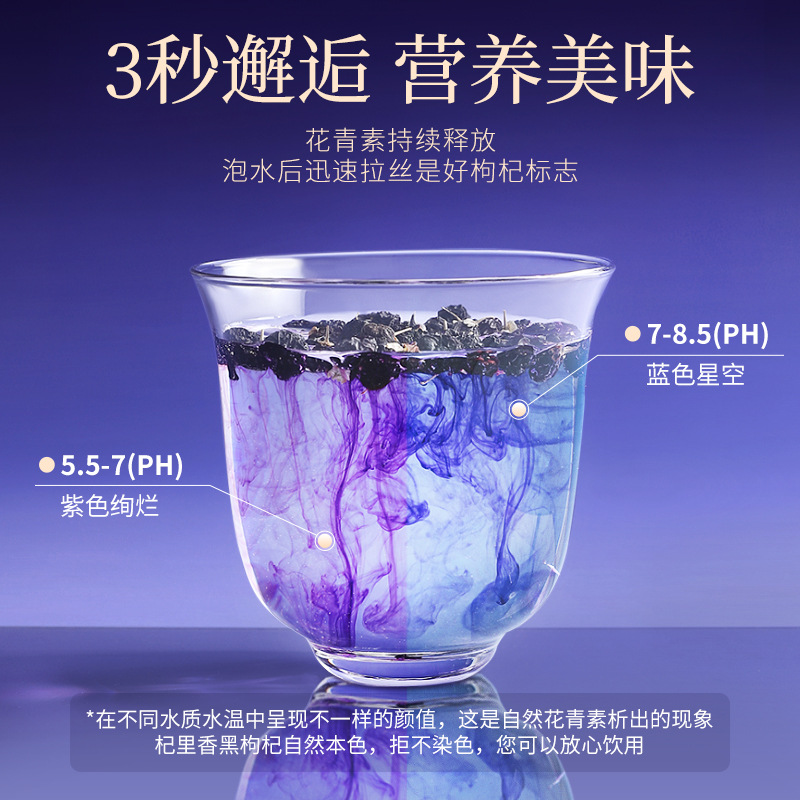 Black Goji Berry Gift Box 450g Ningxia Large Dried Wolfberry for Tea - Image 3