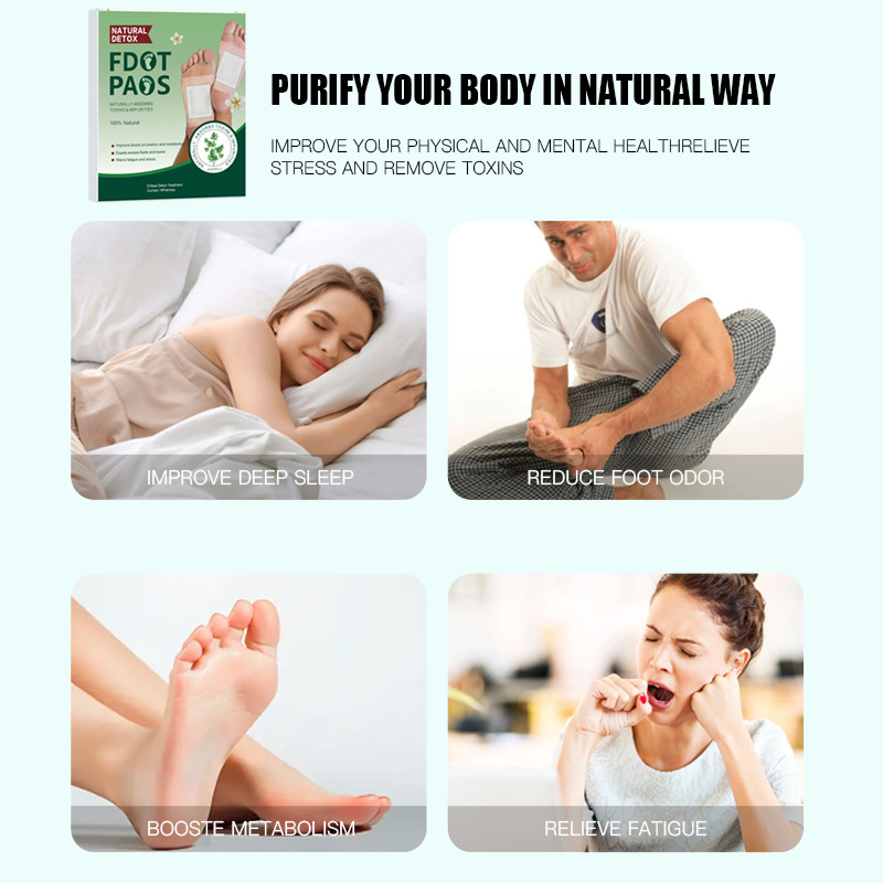 Herbal Foot Patch 10 Patches Per Box Deep Green Box Daily Foot Care - Image 3