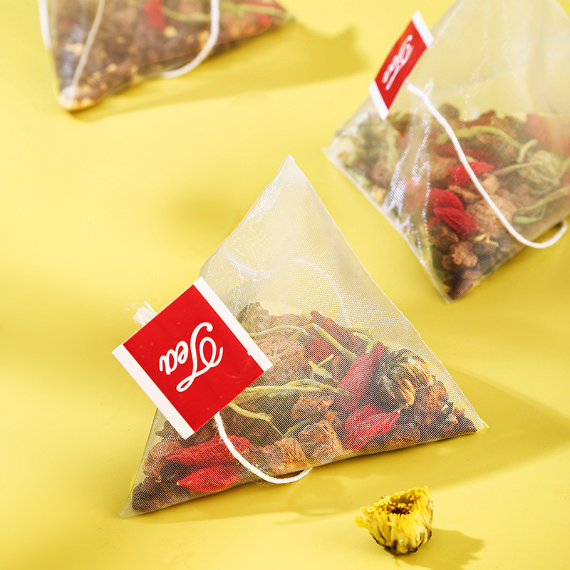 Chrysanthemum Cassia Seed Tea (Jú Huā Jué Míng Zǐ) — 20 Triangle Bags, Goji & Honeysuckle Blend - Image 3