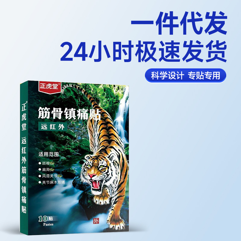 Tiger Pain Relief Patch Warm Neck Shoulder Joint Muscle Plaster 10 Patches Per Box - Image 2