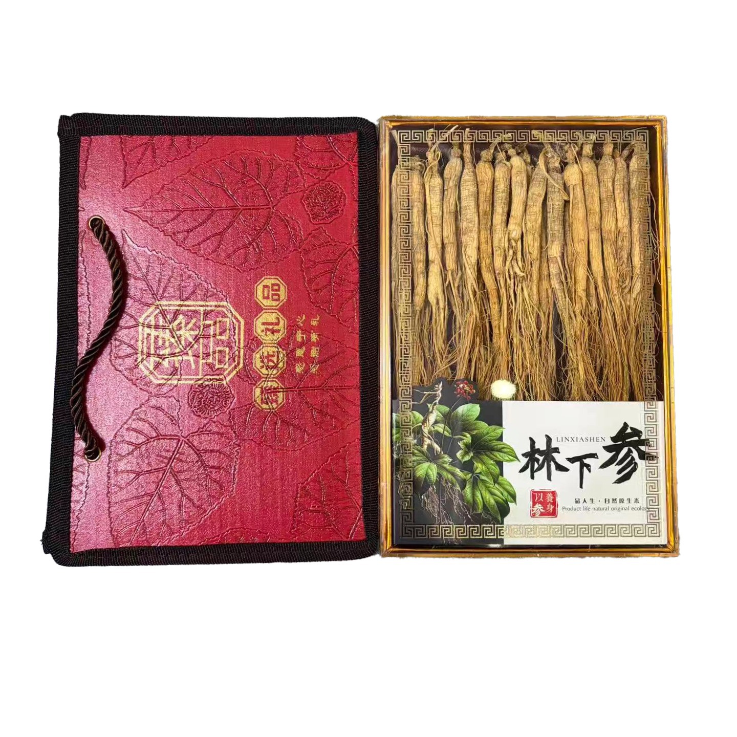 Wild-Simulated Ginseng 60-Piece Gift Box Linxia Shen Dried Root for Cooking and Decoction - Image 5