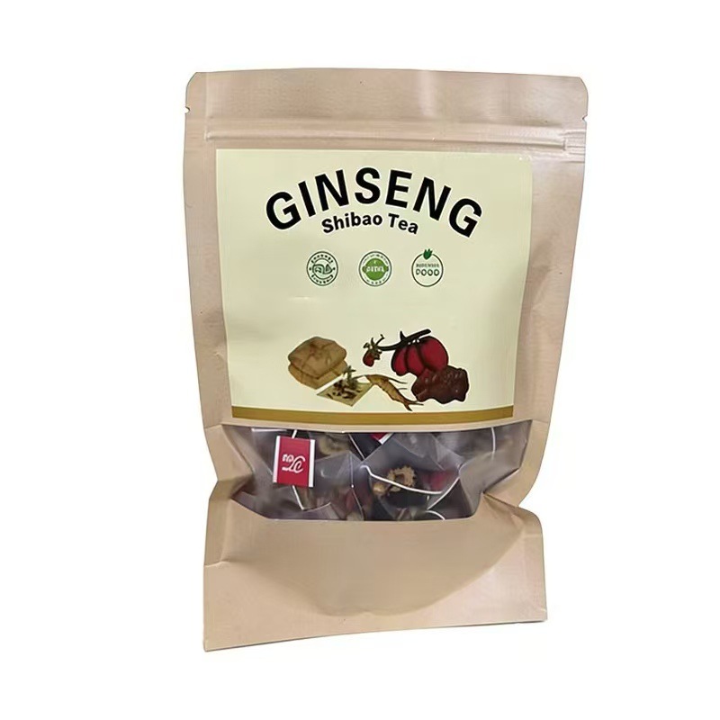 Ginseng Ten Treasure Tea Ren Shen Shi Bao Cha 5g x 20 Pyramid Tea Bags Herbal Wellness Blend - Image 5