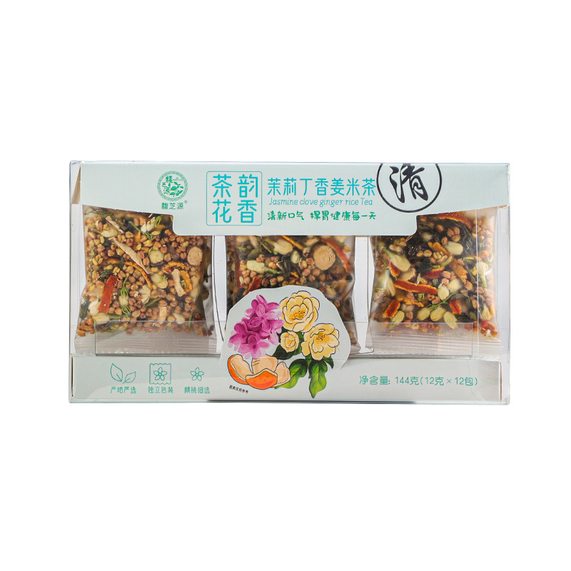 Herbal Tea Jasmine Clove Ginger Tartary Buckwheat Tea 144g 12 Teabags Daily Wellness Brew - Image 5