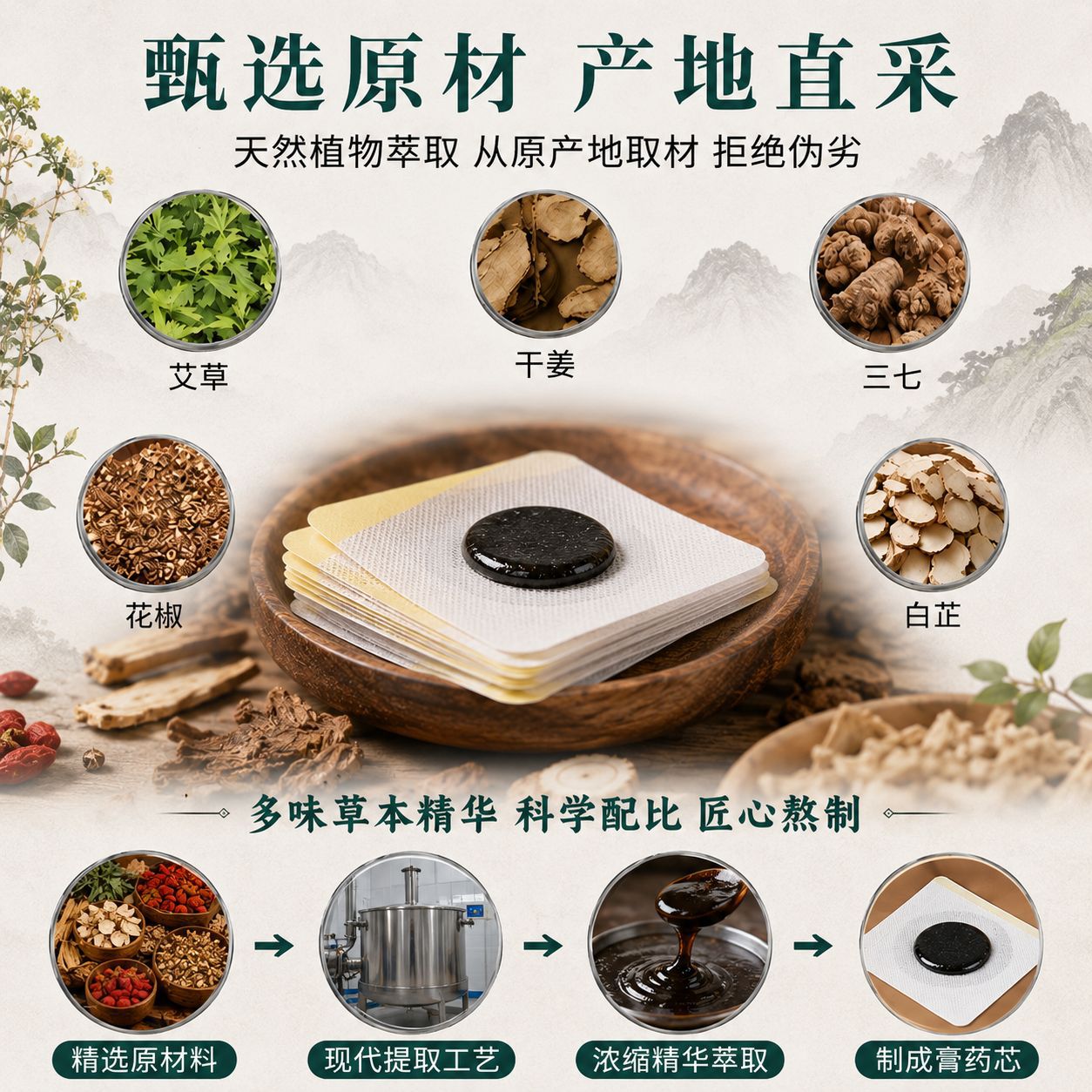 Sanfu Health Care Patches 30 Pack Herbal Acupoint Plaster with Nanyang Mugwort for Summer External Application - Image 3
