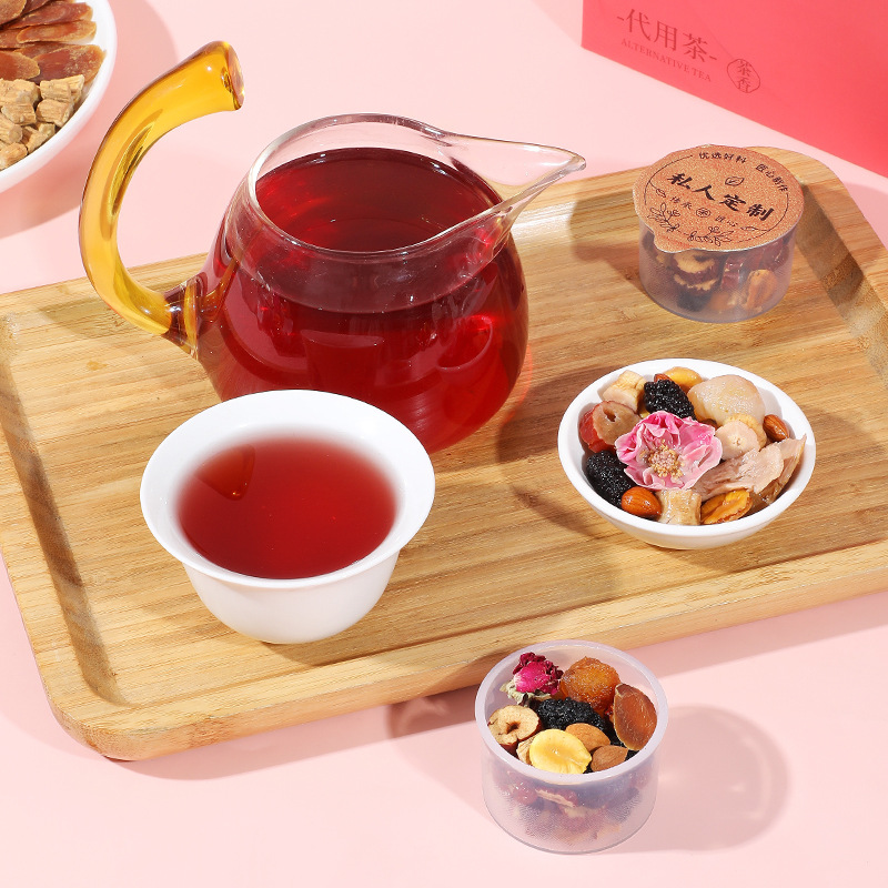 Red Ginseng Rose Eight Treasures Tea Hong Shen Mei Gui 150g Gift Box Herbal Tea - Image 4