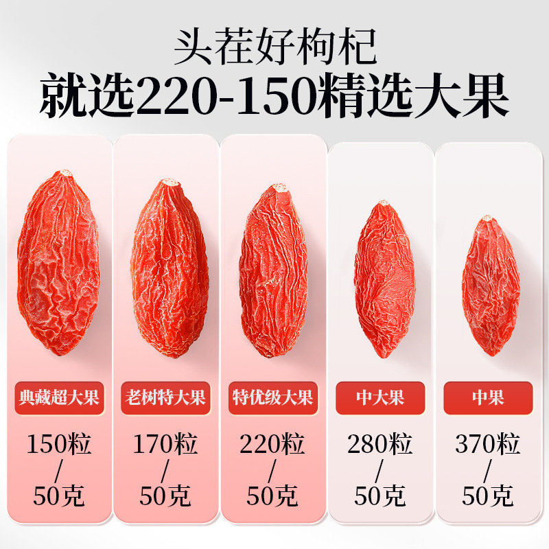 Premium Ningxia Goji Berries 250g Jar Dried Wolfberry Gou Qi Zi Grade A - Image 2