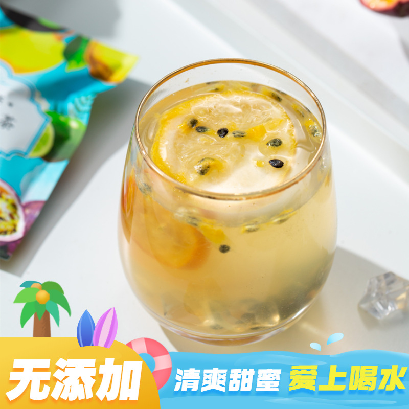 Kumquat Lemon Passion Fruit Tea 90g Freeze Dried Fruit Honey Brew Bags - Image 2