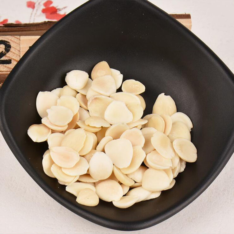 Dried Apricot Kernel Xing Ren 100g Bottle Skinless White Almond Slices for Herbal Tea and Cooking - Image 4