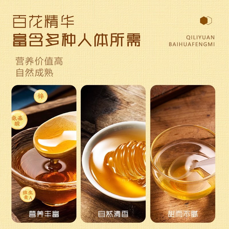 Qiliyuan Wildflower Honey with Goji Berry Natural Squeeze Bottle 500g - Image 2