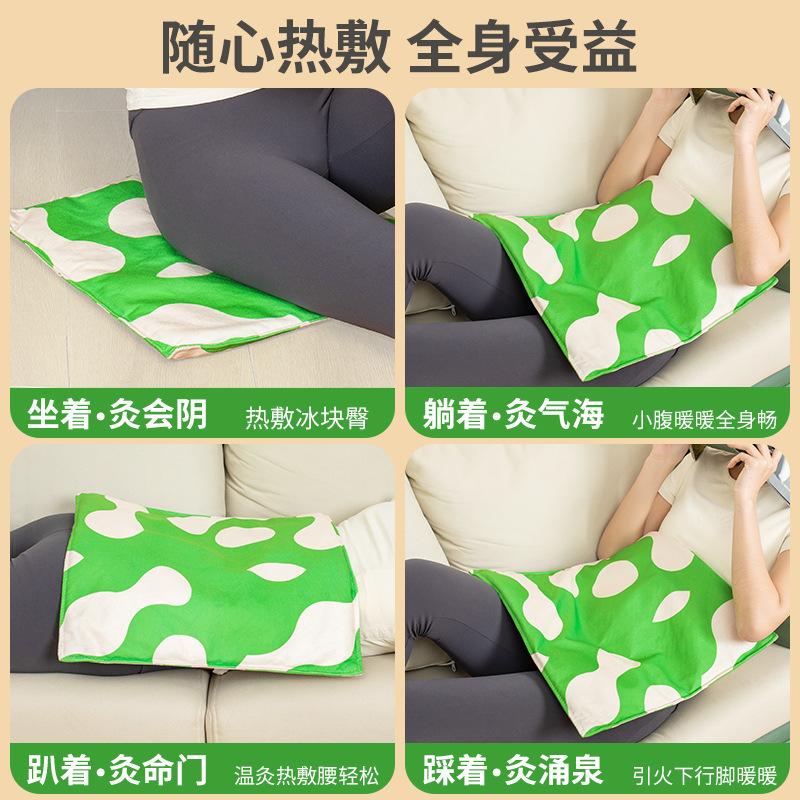 Electric Mugwort Seat Cushion Ai Rong Heated Moxibustion Pad Adjustable Temperature Home Office Use - Image 3